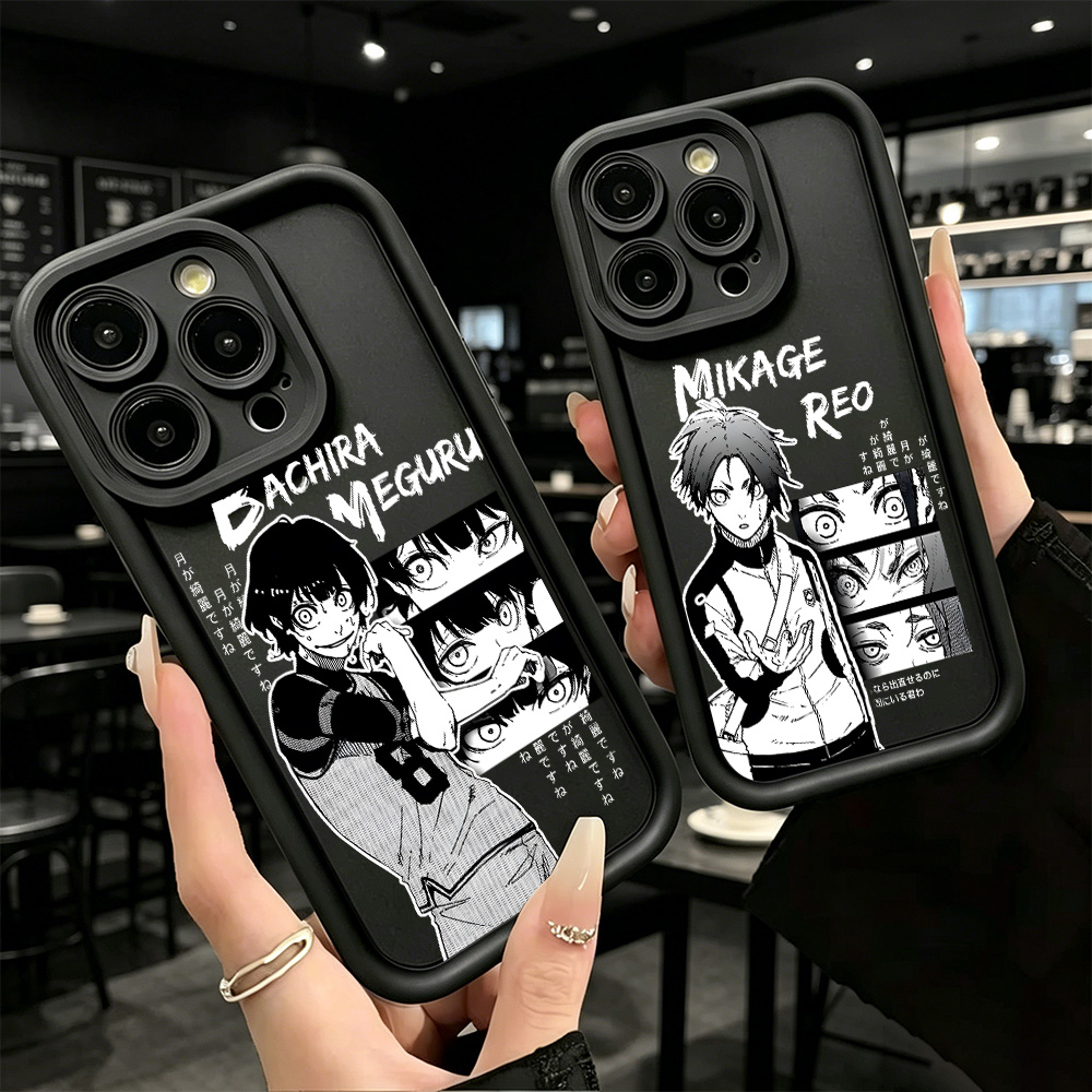 Phone Cases Quad Lock - Funda de Teléfono Anime B-Blue Locks