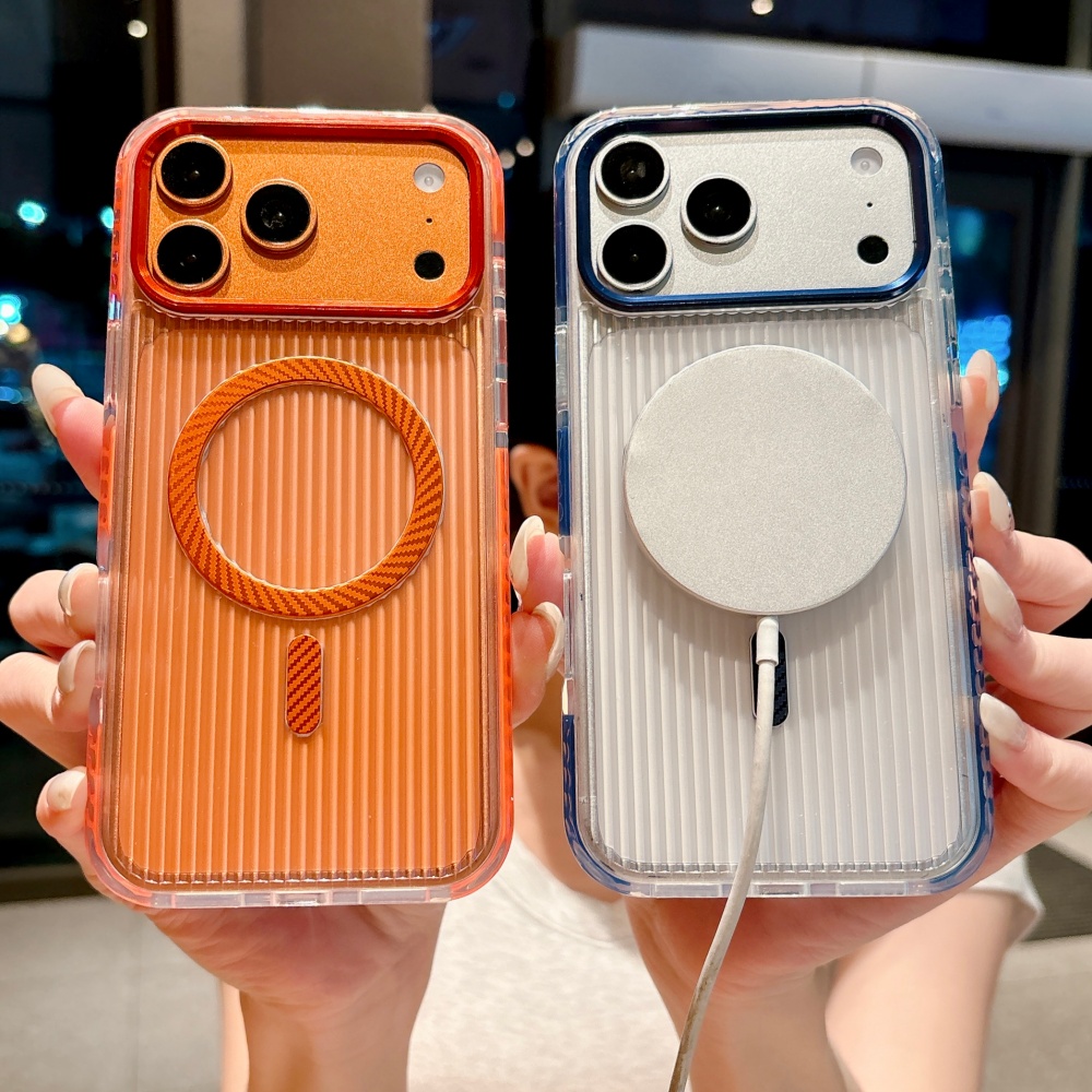 Phone Cases That Cover The Camera - Funda Magnética con Franjas Verticales para