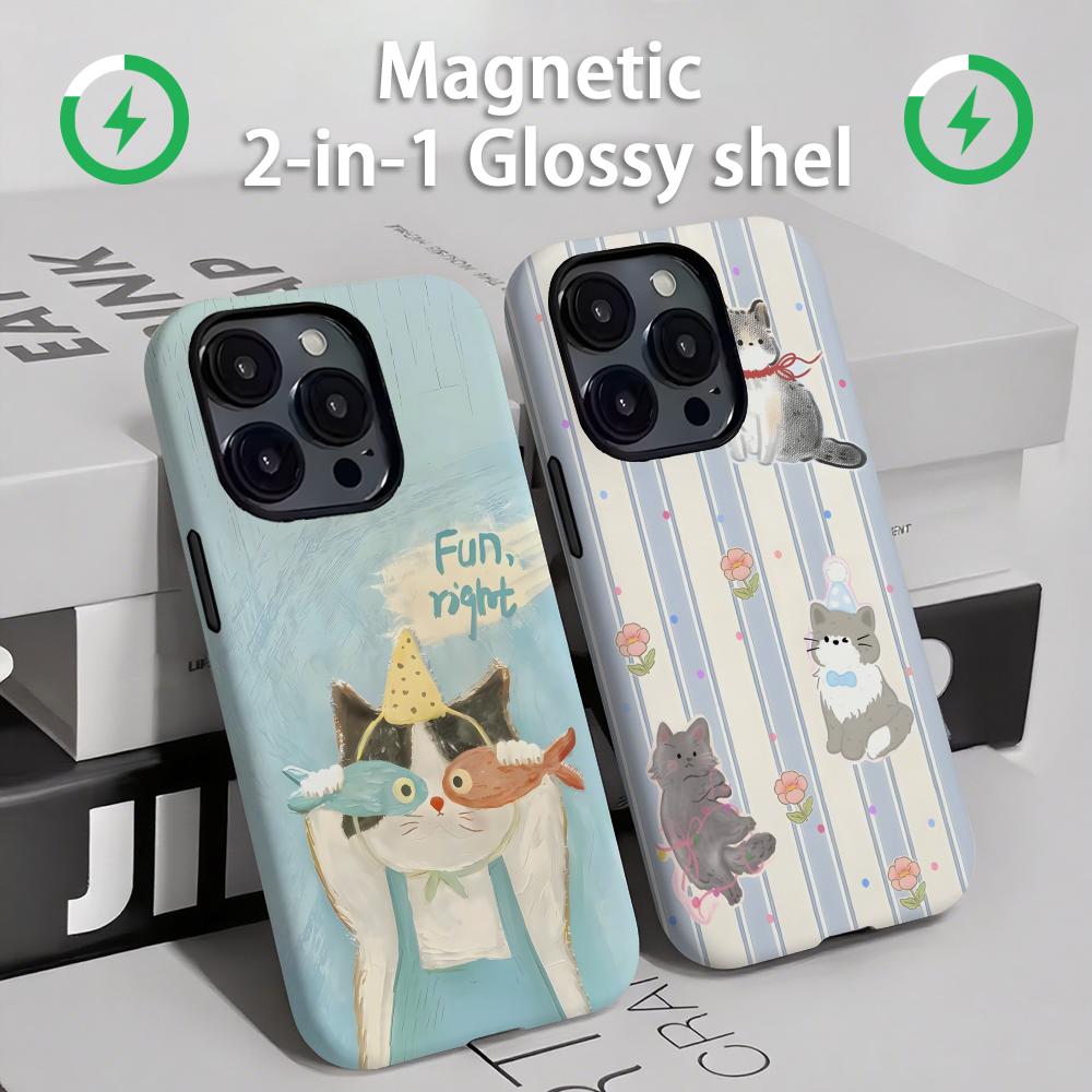 Phone Cases 13 - Funda de teléfono con gatos y