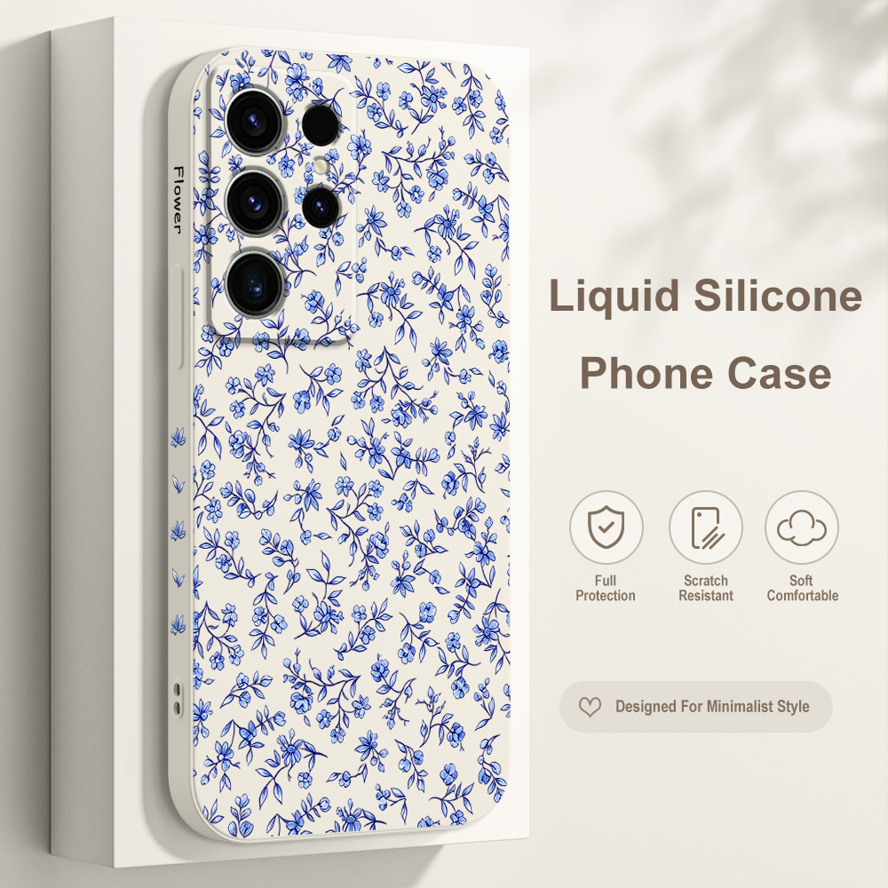 Phone Cases Samsung S24 - Funda de Teléfono con Diseño Floral