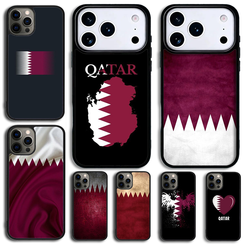 Phone Cases Qatar - Funda de Silicona Antigolpes con Bandera