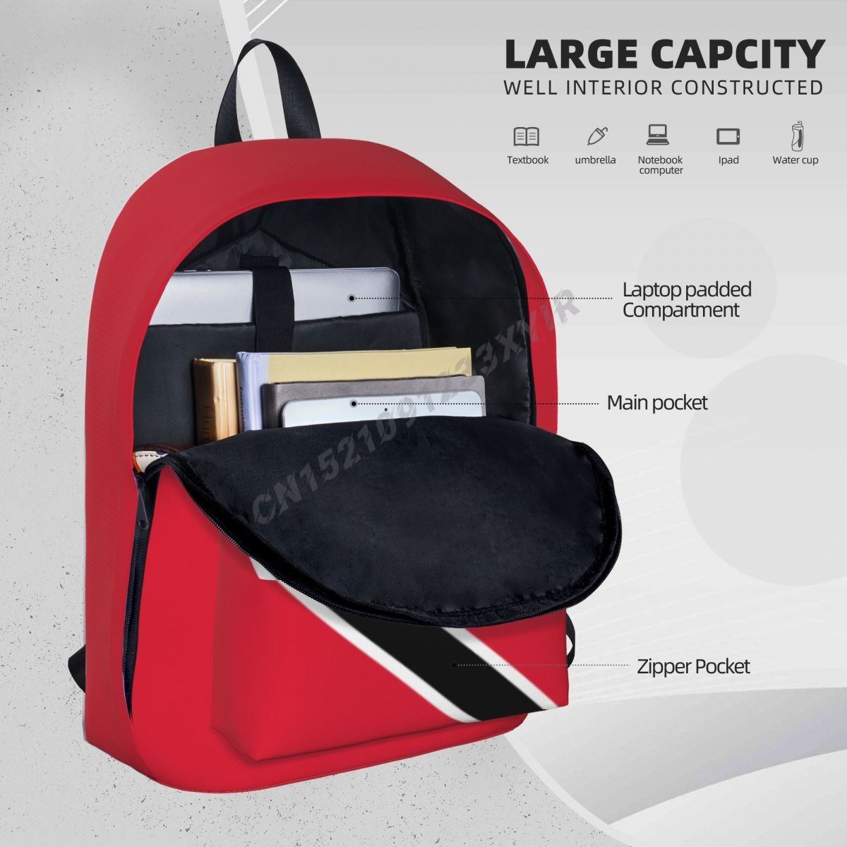 Mochila Unisex con bandera de  - Phone Cases Trinidad reseña y precio