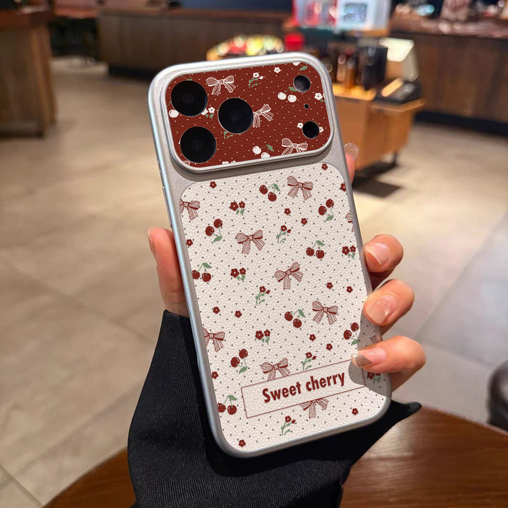 Funda de Cuero con Lazo de Cer - Phone Cases That Cover The Camera reseña y precio
