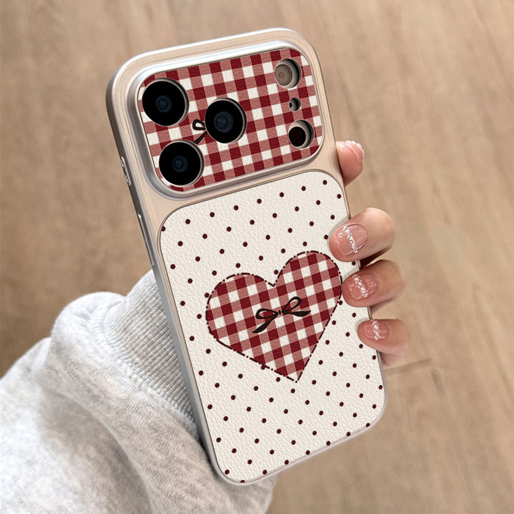 Funda de Cuero con Lazo de Cer - Phone Cases That Cover The Camera reseña y precio